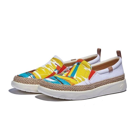 Shoes - UIN Women's Loafers Slip On Casual Comfort Shoes (Surfing by Sea Tarragona)